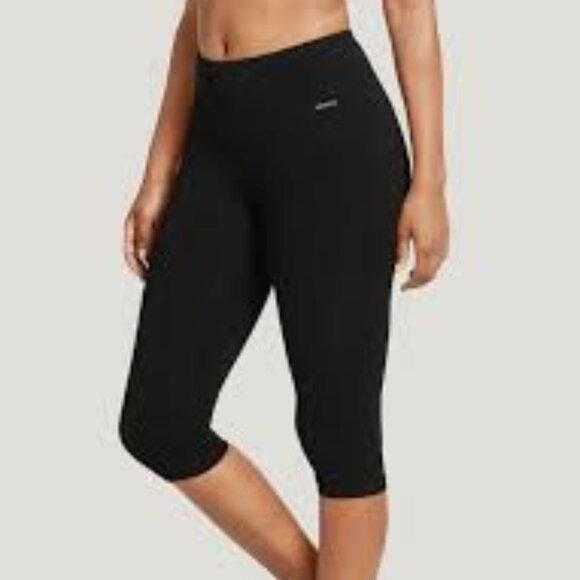 Jockey Sport Womens Judd Leggings in Deep Black New With Tags Size Large - Picture 1 of 2